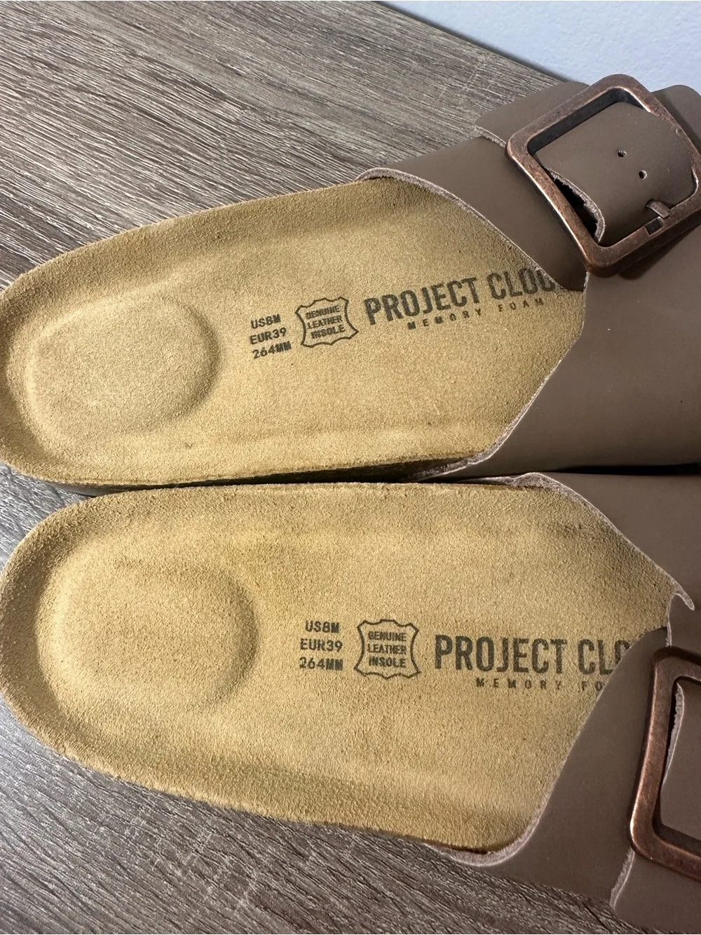 Genuine leather sandals project cloud